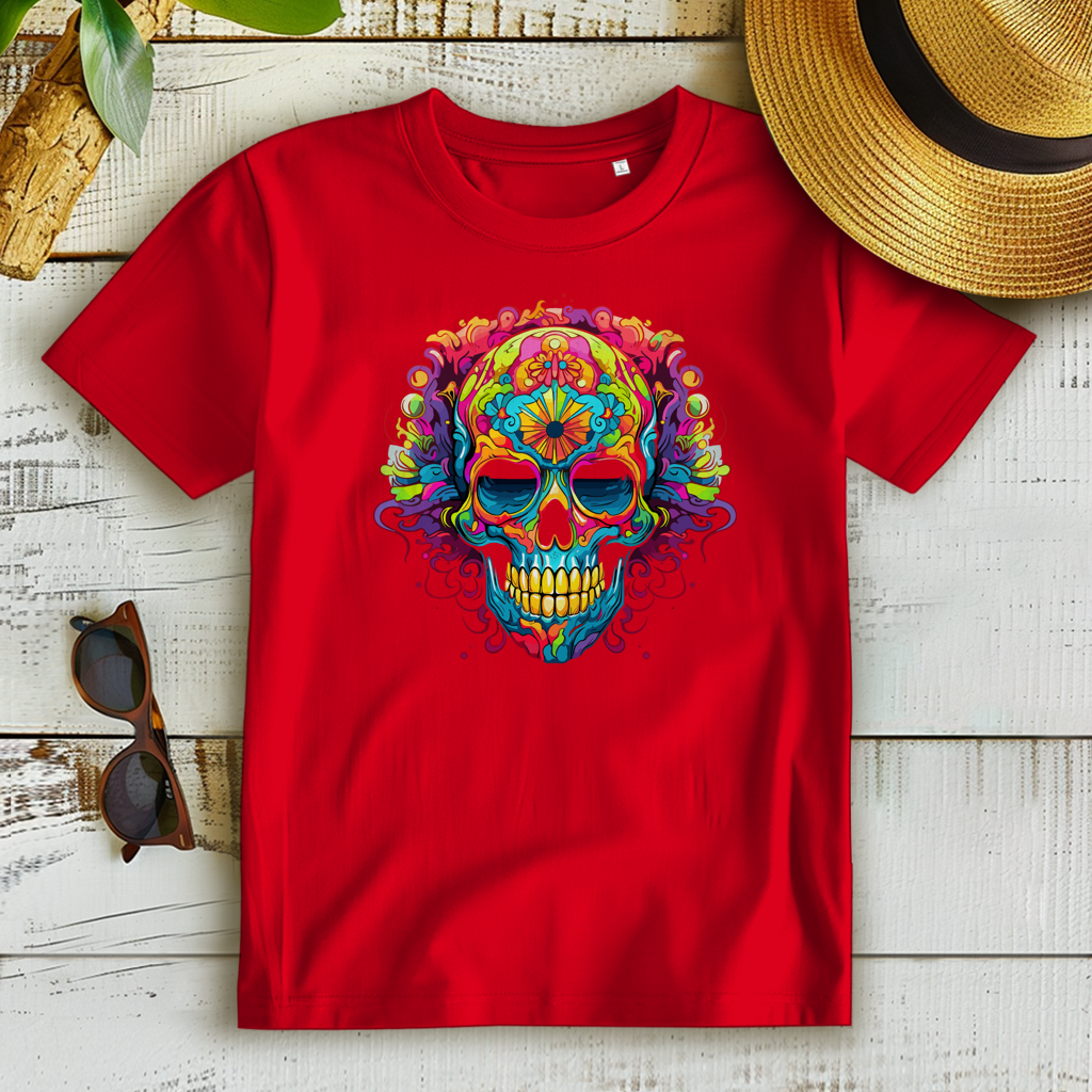 Damen Premium Bio T-Shirt Sugar Skull