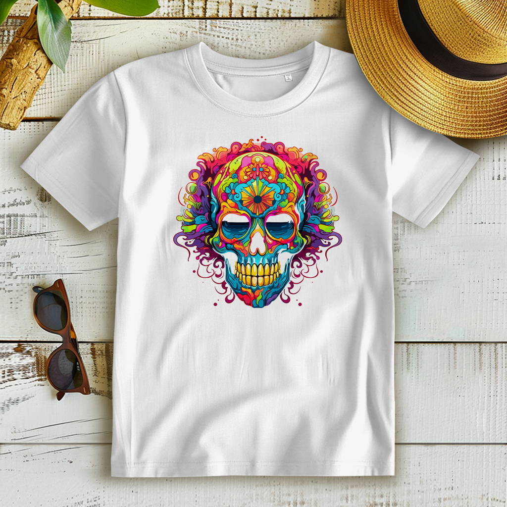 Damen Premium Bio T-Shirt Sugar Skull