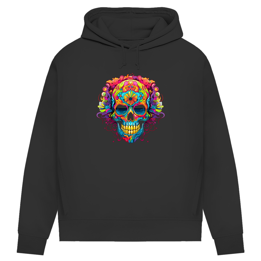 Damen Premium Bio Hoodie Sugar Skull