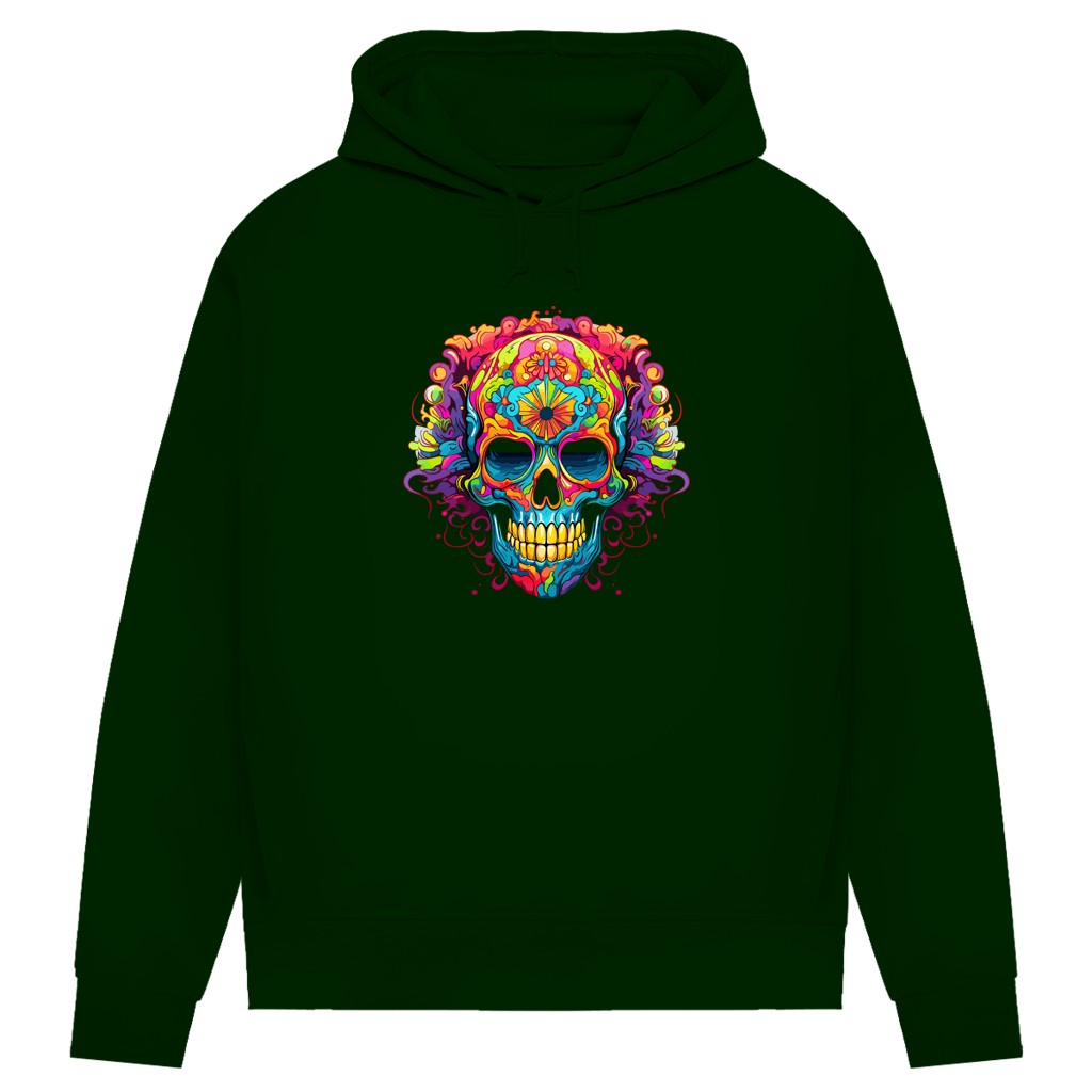 Damen Premium Bio Hoodie Sugar Skull