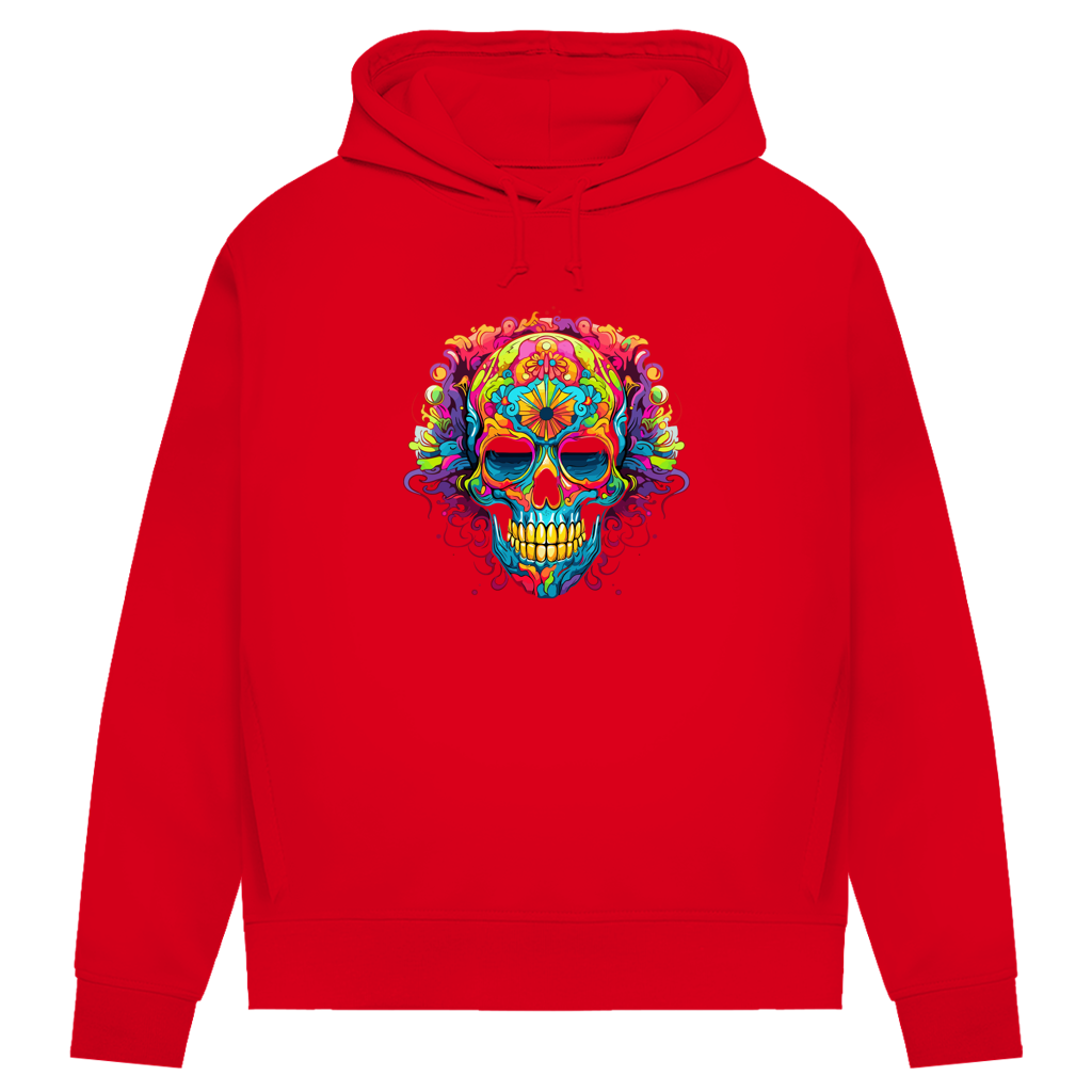 Damen Premium Bio Hoodie Sugar Skull
