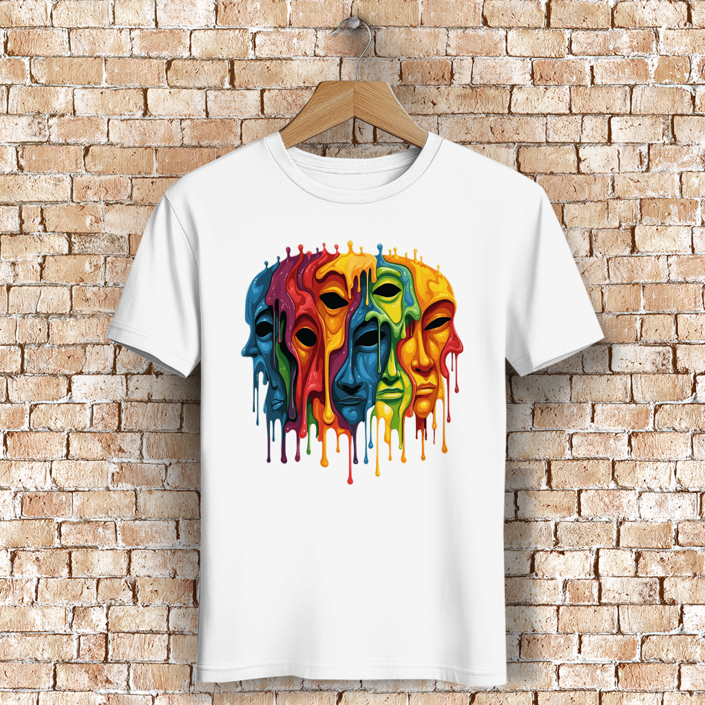 Herren Premium Bio T-Shirt Drip Masks
