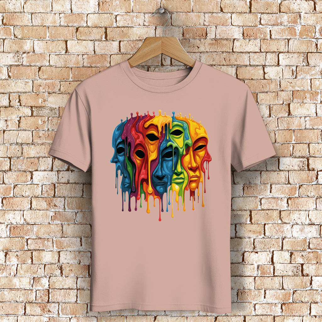 Herren Premium Bio T-Shirt Drip Masks