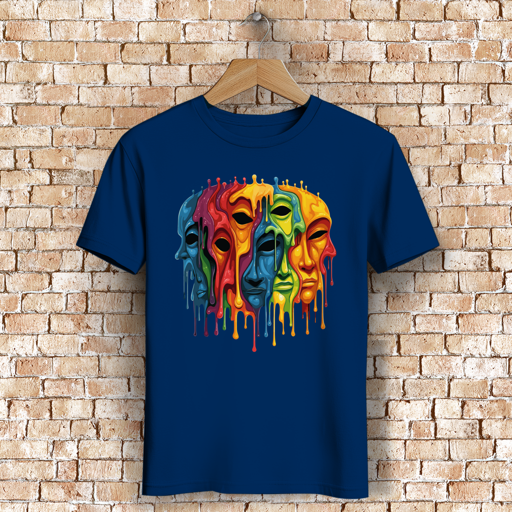 Herren Premium Bio T-Shirt Drip Masks