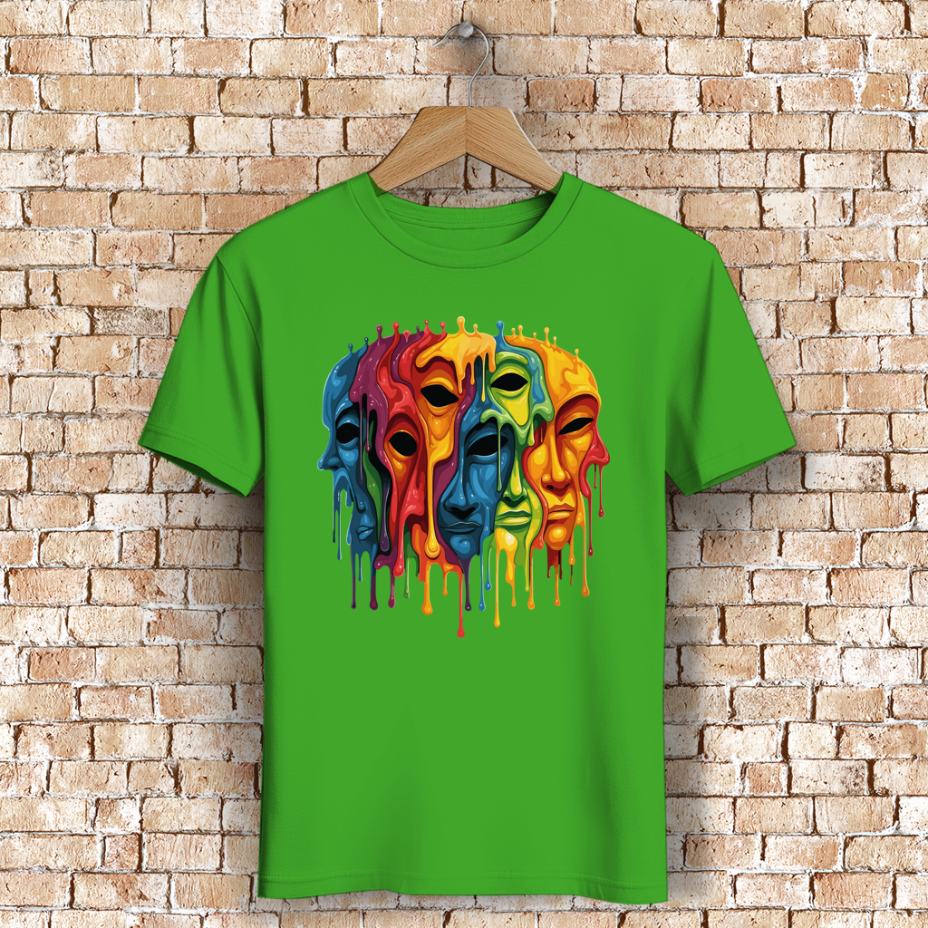 Herren Premium Bio T-Shirt Drip Masks