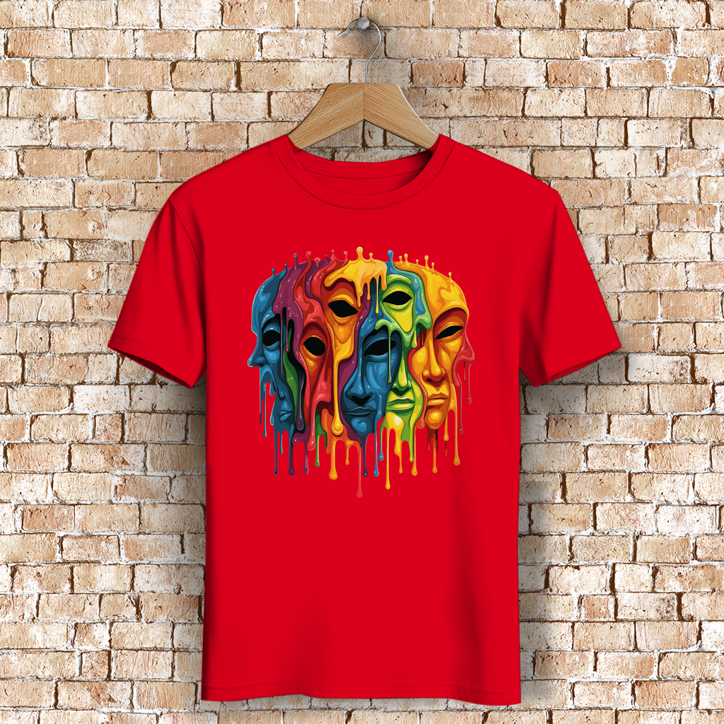Herren Premium Bio T-Shirt Drip Masks