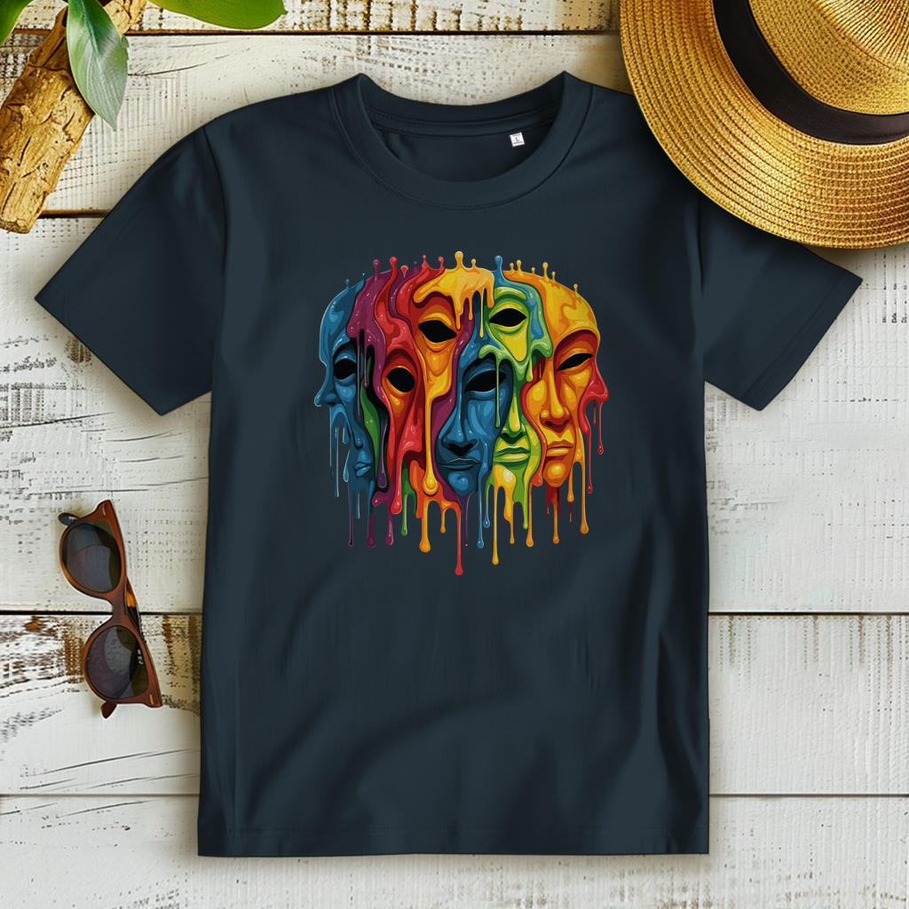 Damen Premium Bio T-Shirt Drip Masks