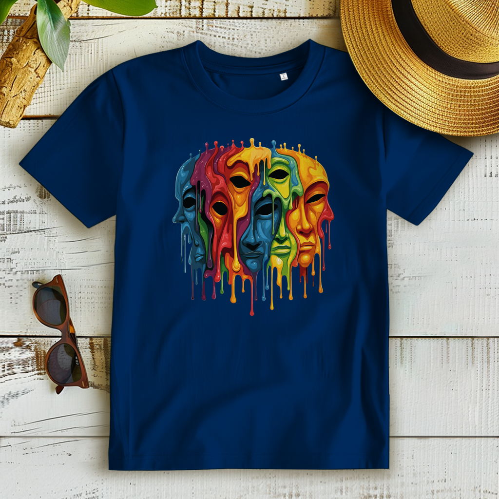 Damen Premium Bio T-Shirt Drip Masks
