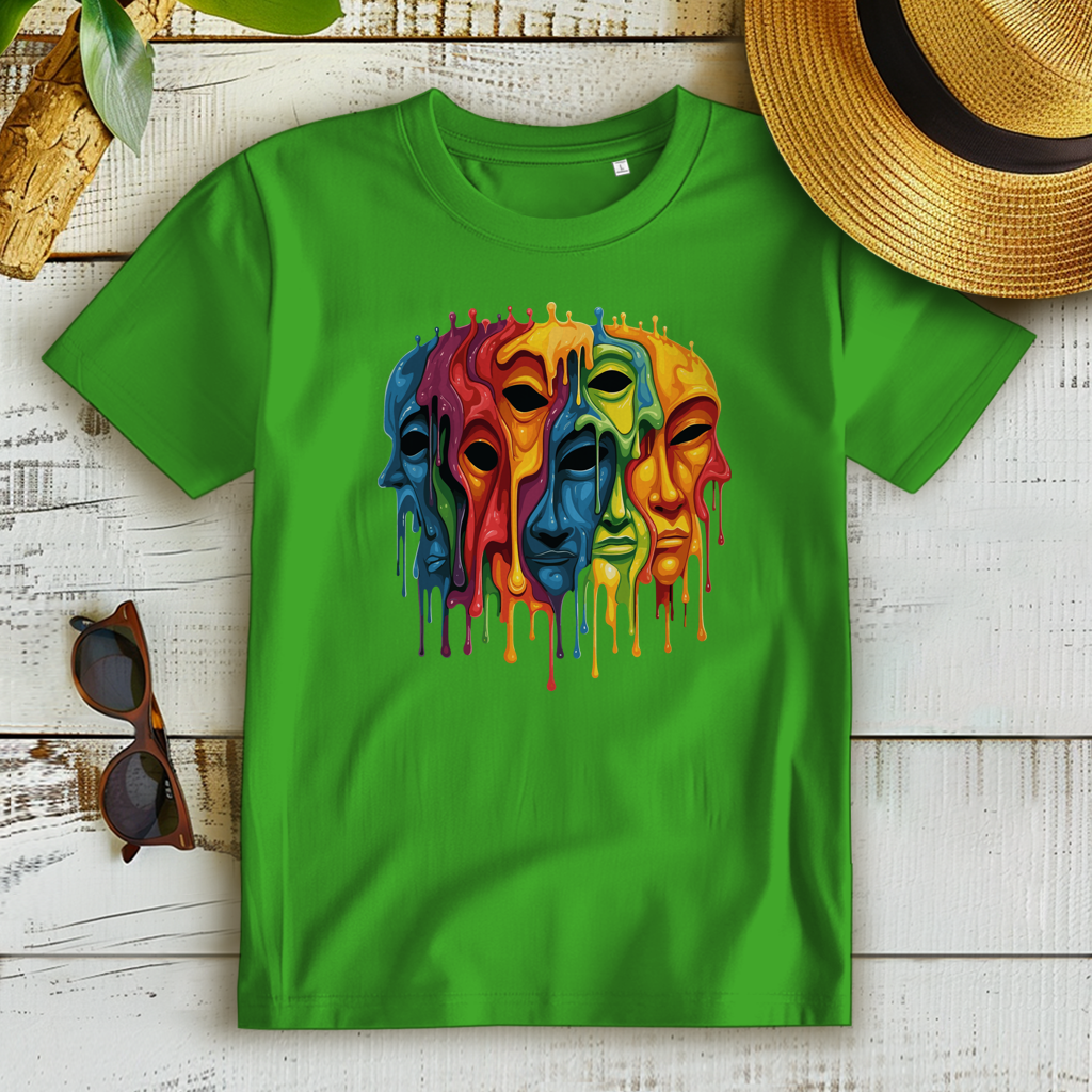 Damen Premium Bio T-Shirt Drip Masks