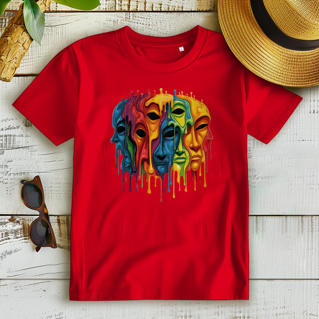 Damen Premium Bio T-Shirt Drip Masks