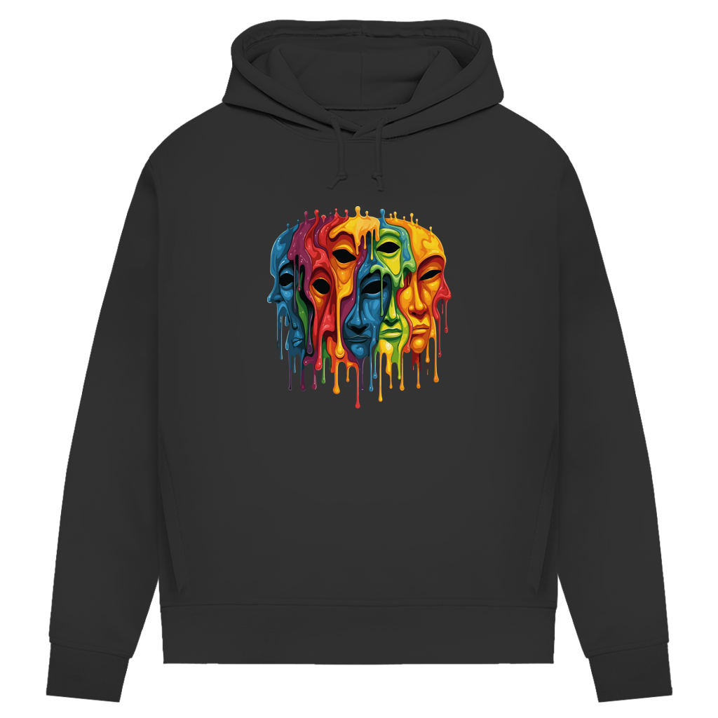 Damen Premium Bio Hoodie Drip Masks