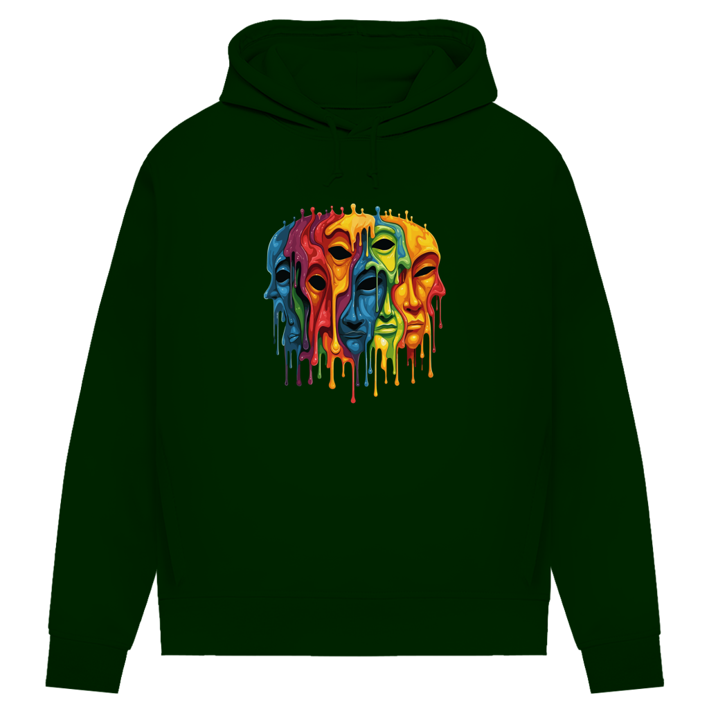Damen Premium Bio Hoodie Drip Masks