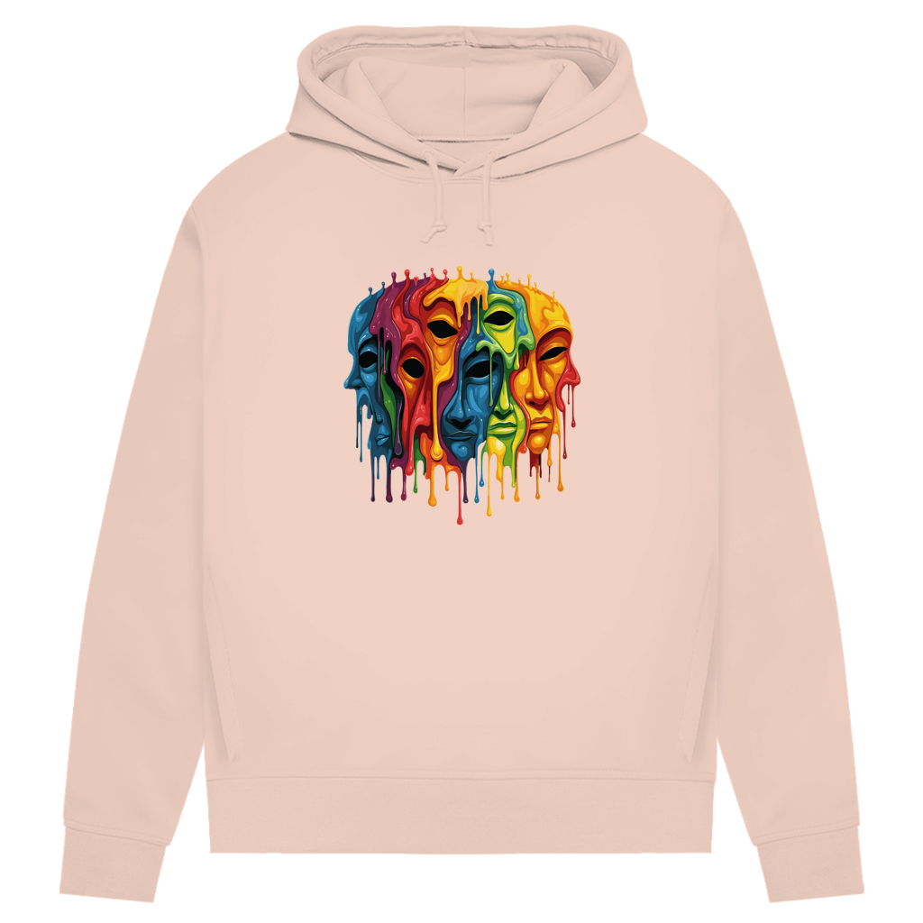 Damen Premium Bio Hoodie Drip Masks