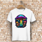 Herren Premium Bio T-Shirt Neon Mushroom Circle