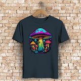 Herren Premium Bio T-Shirt Neon Mushroom Circle