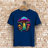 Herren Premium Bio T-Shirt Neon Mushroom Circle