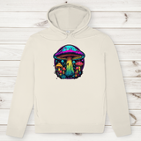 Herren Premium Bio Hoodie Neon Mushroom Circle