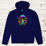 Herren Premium Bio Hoodie Neon Mushroom Circle