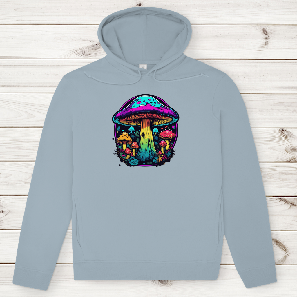 Herren Premium Bio Hoodie Neon Mushroom Circle