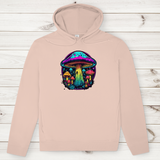 Herren Premium Bio Hoodie Neon Mushroom Circle
