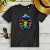Damen Premium Bio T-Shirt Neon Mushroom Circle