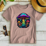 Damen Premium Bio T-Shirt Neon Mushroom Circle