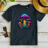 Damen Premium Bio T-Shirt Neon Mushroom Circle