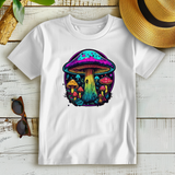 Damen Premium Bio T-Shirt Neon Mushroom Circle