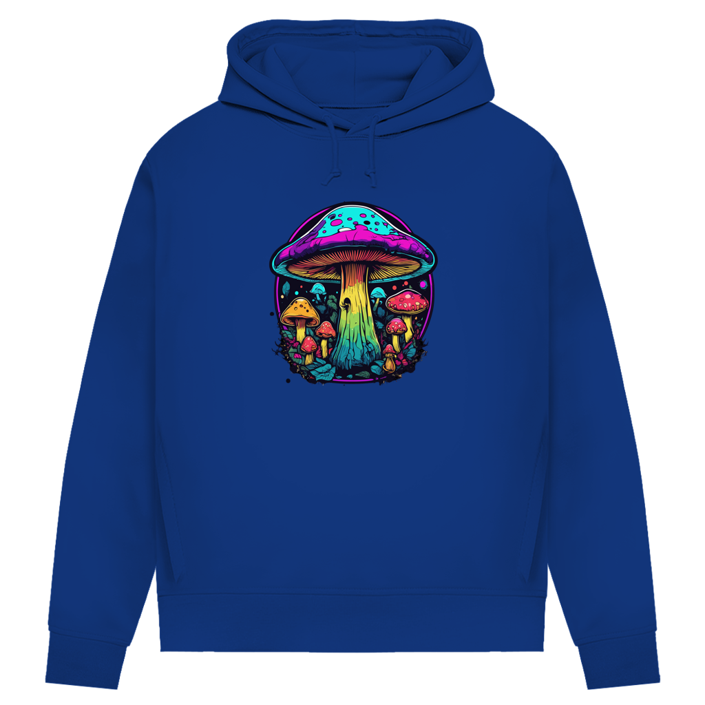 Damen Premium Bio Hoodie Neon Mushroom Circle