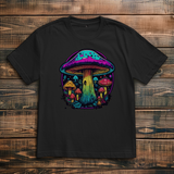 Oversize T-Shirt Neon Mushroom Circle