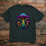Oversize T-Shirt Neon Mushroom Circle