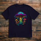 Oversize T-Shirt Neon Mushroom Circle