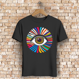 Herren Premium Bio T-Shirt Rainbow Eye