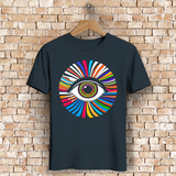 Herren Premium Bio T-Shirt Rainbow Eye