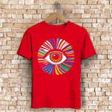 Herren Premium Bio T-Shirt Rainbow Eye