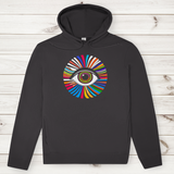 Herren Premium Bio Hoodie Rainbow Eye