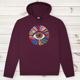 Herren Premium Bio Hoodie Rainbow Eye