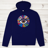 Herren Premium Bio Hoodie Rainbow Eye