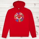 Herren Premium Bio Hoodie Rainbow Eye