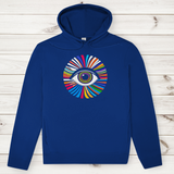 Herren Premium Bio Hoodie Rainbow Eye