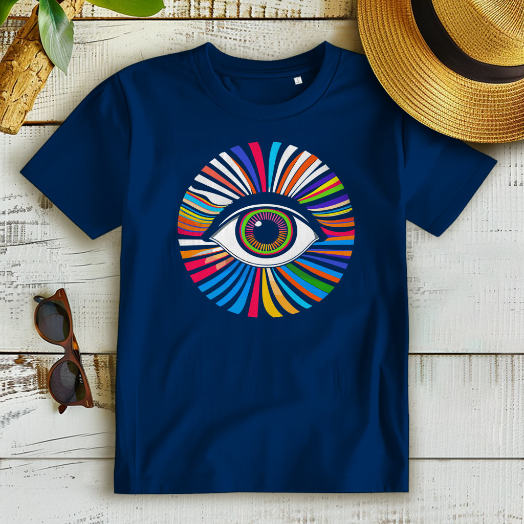 Damen Premium Bio T-Shirt Rainbow Eye