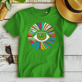 Damen Premium Bio T-Shirt Rainbow Eye