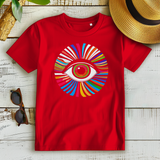 Damen Premium Bio T-Shirt Rainbow Eye