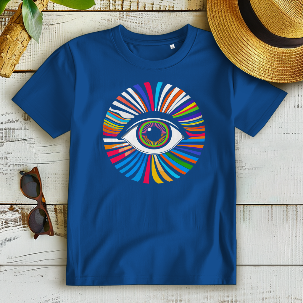 Damen Premium Bio T-Shirt Rainbow Eye