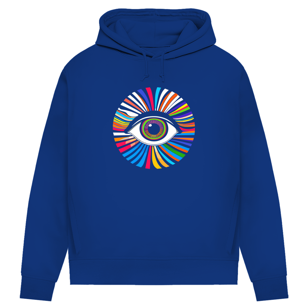 Damen Premium Bio Hoodie Rainbow Eye