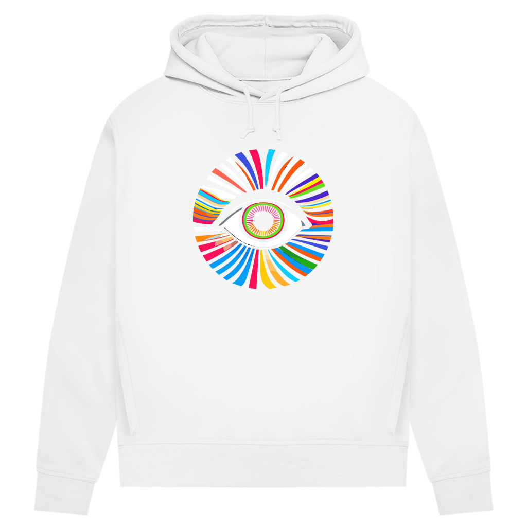 Damen Premium Bio Hoodie Rainbow Eye