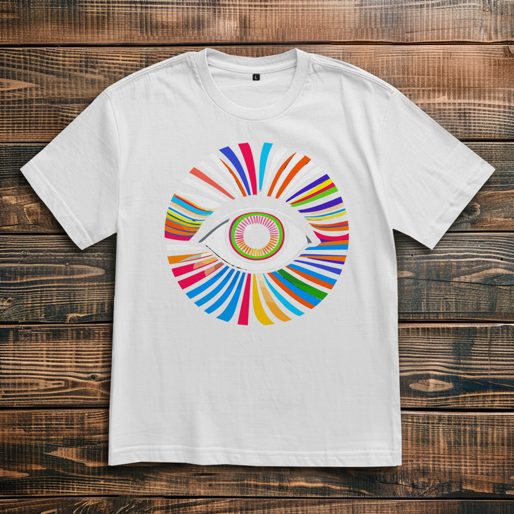 Oversize T-Shirt Rainbow Eye