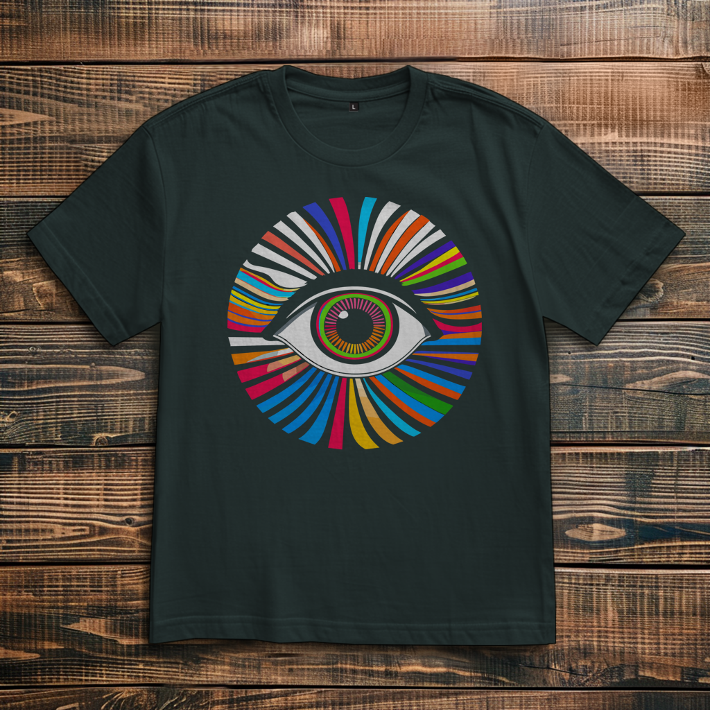 Oversize T-Shirt Rainbow Eye