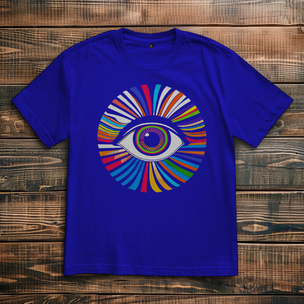 Oversize T-Shirt Rainbow Eye