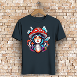 Herren Premium Bio T-Shirt Mushroom Girl